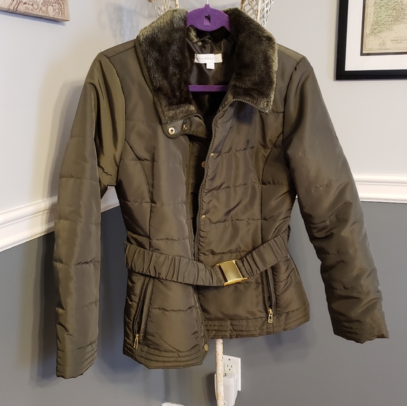 New York and Co Jacket Woman's Olive Green Medium - Picture 1 of 4